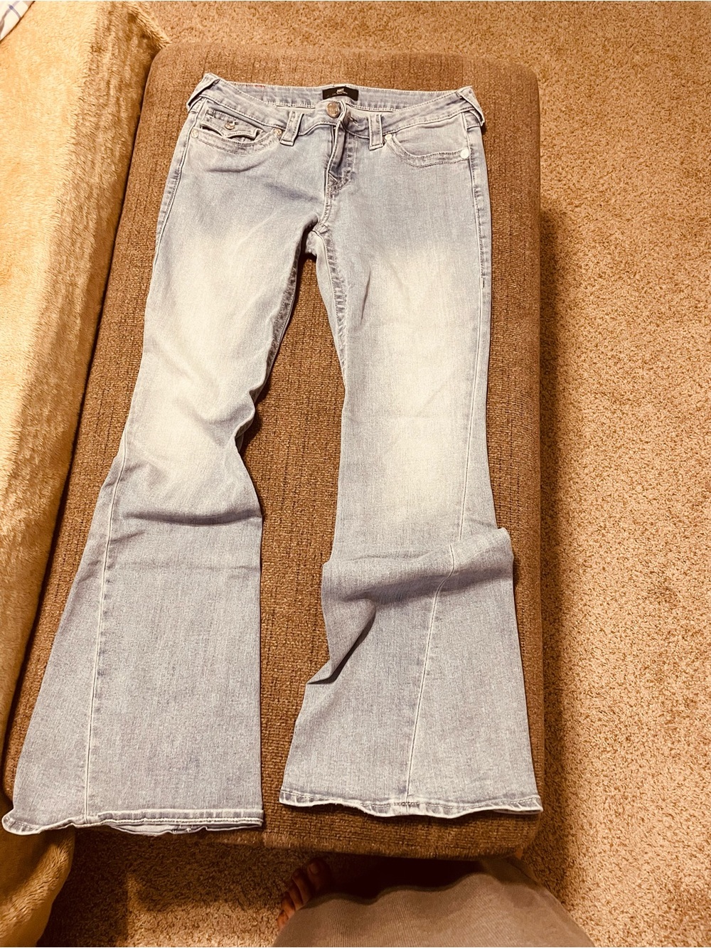 True Religion Light Blue Flare Jeans